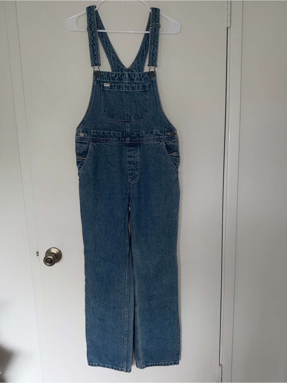 ATWYLD Outlier Vintage Indigo Denim Overalls Size Small Utility Carpenter - Picture 3 of 11